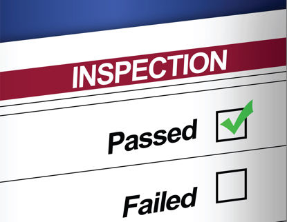 graphic of a passed inspection