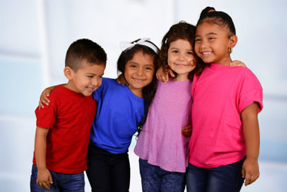 group of diverse children